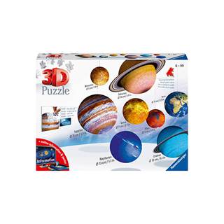 3D puzzel planetensysteem - zonnesysteem voor kinderen 522 stukjes, vanaf 6 jaar (retailprijs €67,99 | outletprijs €47,59)

